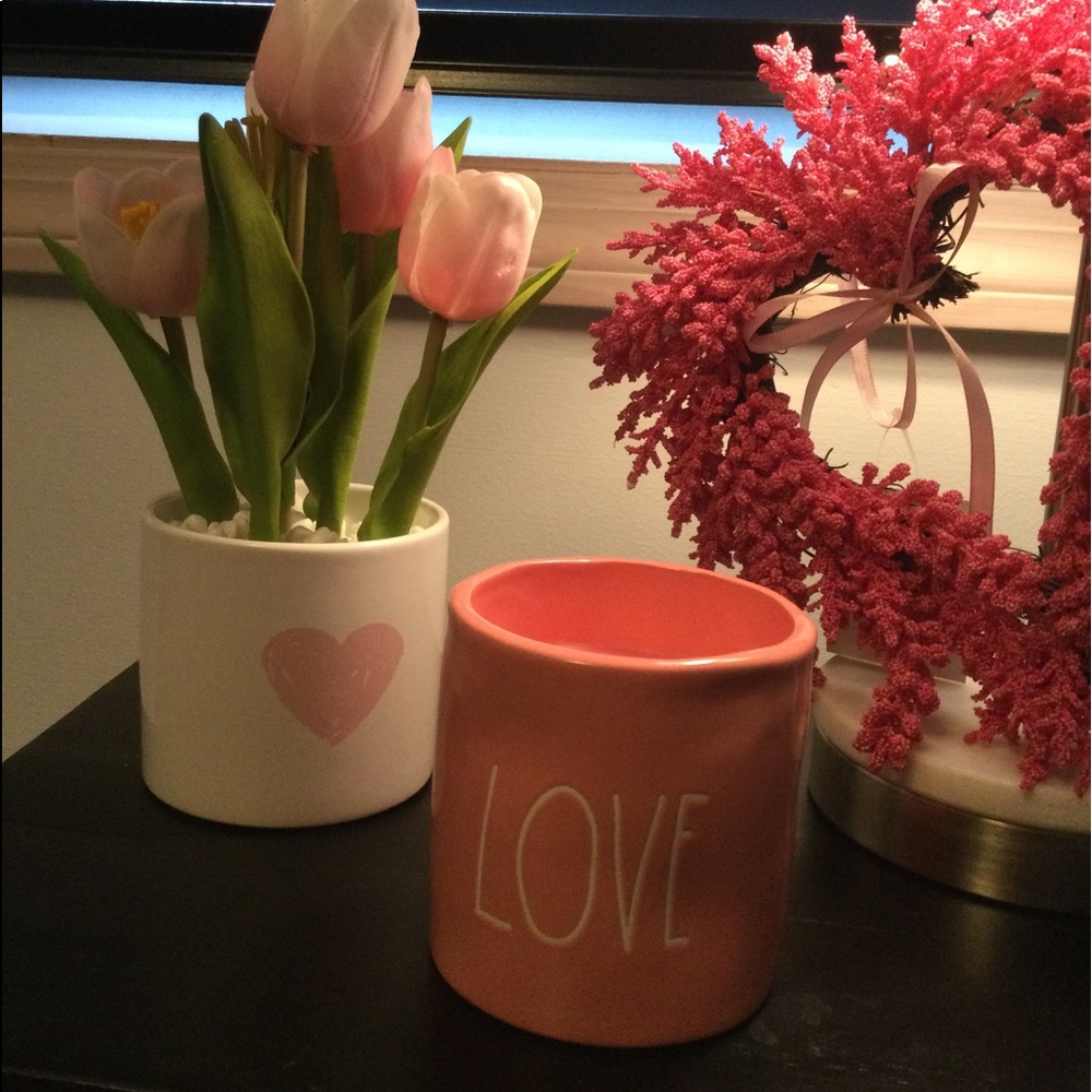 Rae Dunn Love 💕 pink Candle
